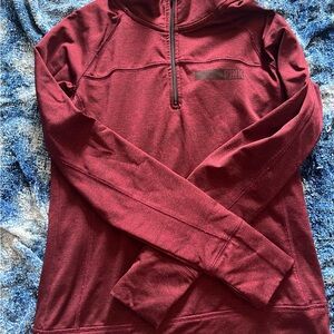 Victoria's Secret Pink Burgundy Half-Zip Pullover